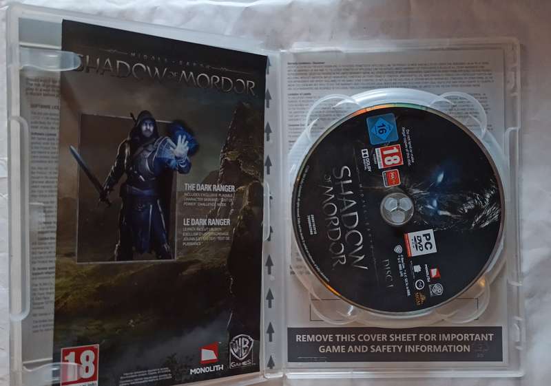 Middle-Earth Shadow of Mordor for PC (brand new)