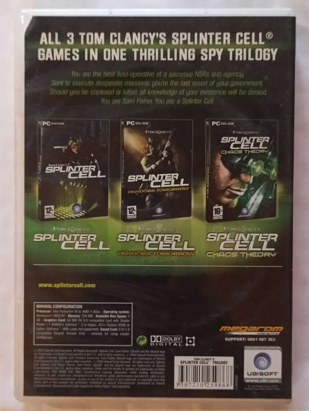 Splinter Cell Trilogy for PC (CIB)