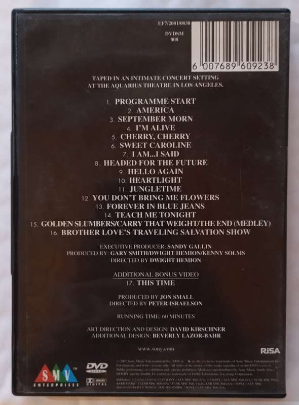 Neil Diamond Greatest Hits Live DVD