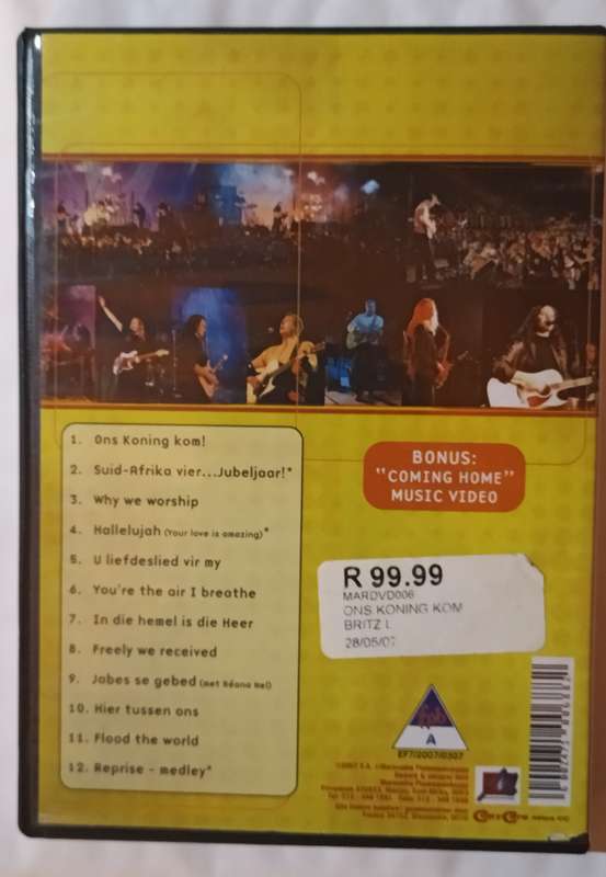 Louis Brittz Ons Koning Kom Live! DVD