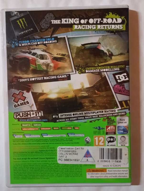 Colin McRae Dirt 2 for PC