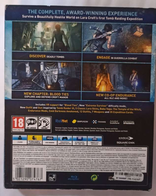 Rise of the Tomb Raider: 20 Year Celebration + Artbook for Ps4