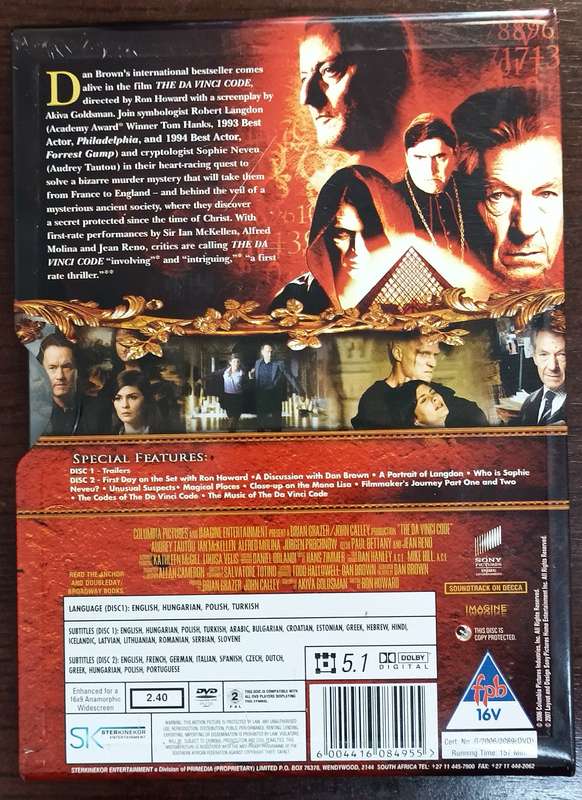 The DaVinci Code Steelbook DVD Movie