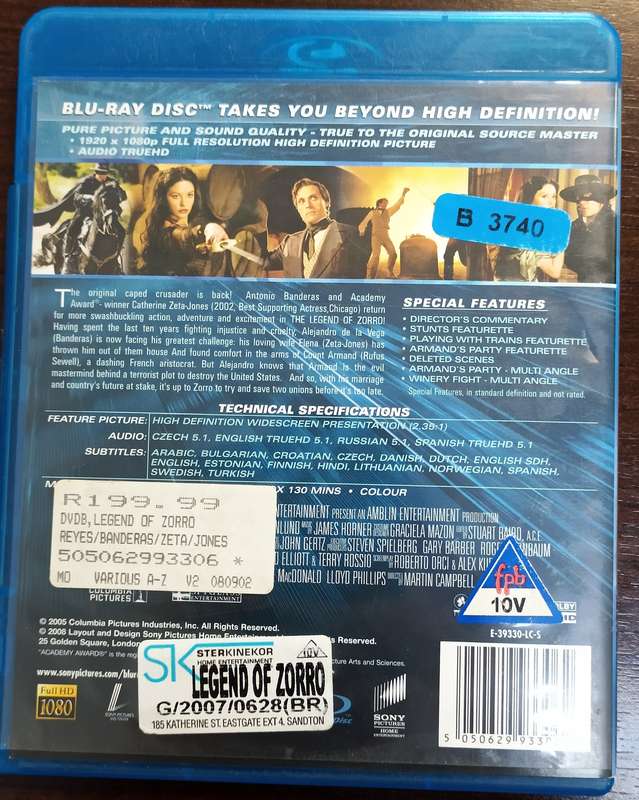 The Legend of Zorro on Blu-ray (Antonio Banderas)