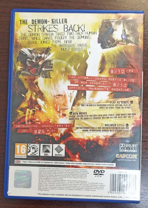Devil May Cry 3 Special Edition for PS2 (PAL, PS2)