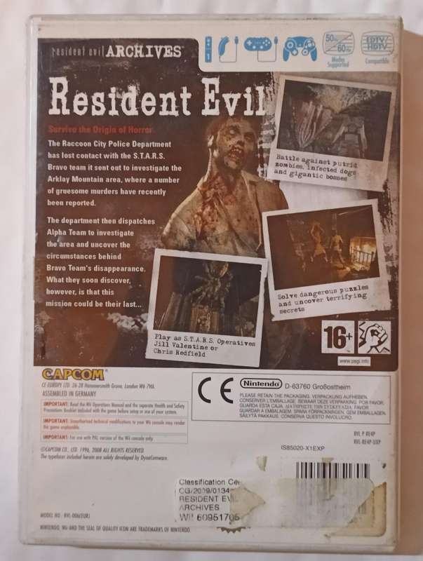 Resident Evil for Nintendo Wii (PAL, CIB)