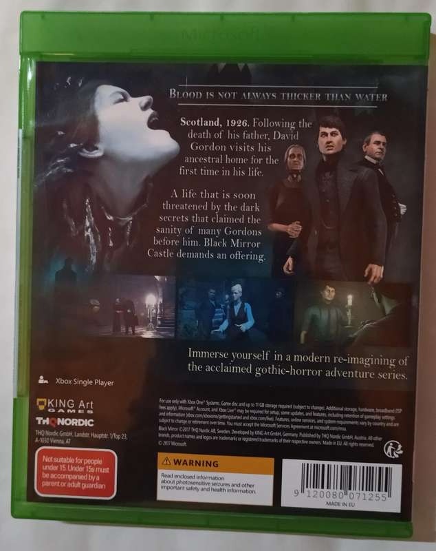 Black Mirror for Xbox One (New & Sealed)