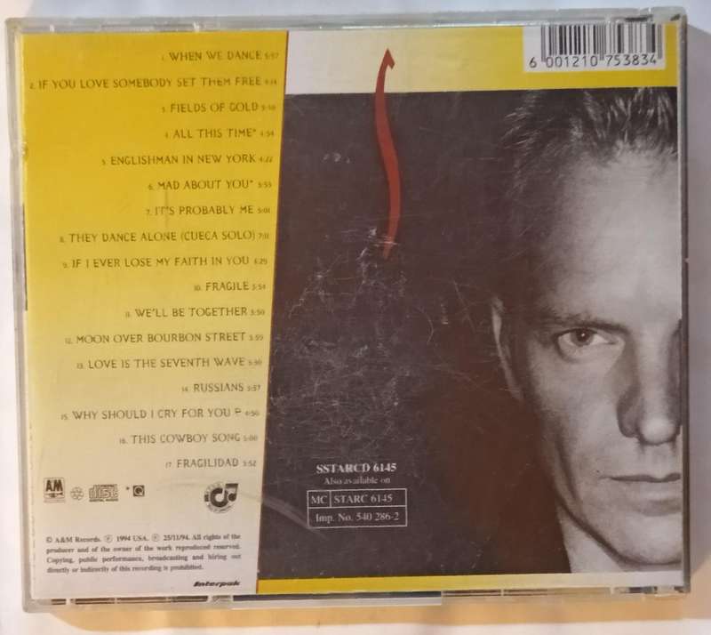 Sting Fields of Gold The Very Best Of CD