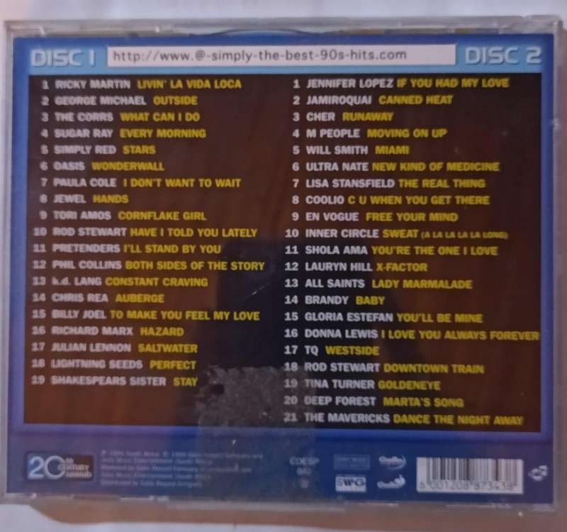 Simply the best 90s Hits (Double CD)