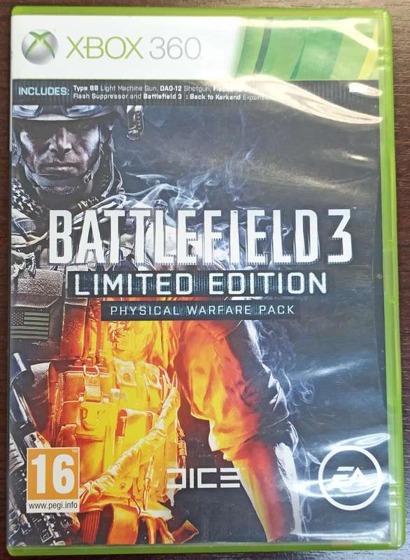 Battlefield 3 Limited Edition for Xbox 360 (2 X Discs, PAL, CIB)