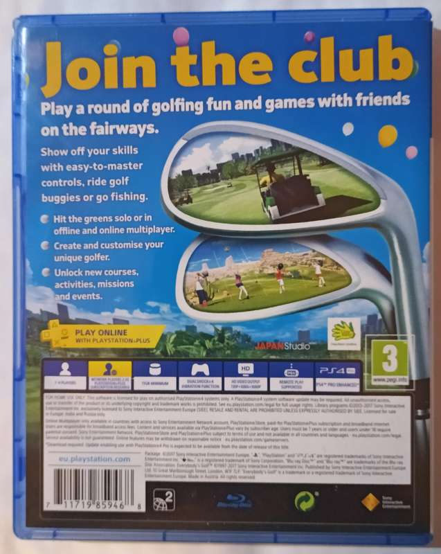 Everybody's Golf for PS4 (CIB)