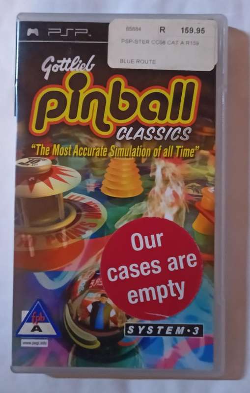 Gottlieb Pinball Classics on PSP