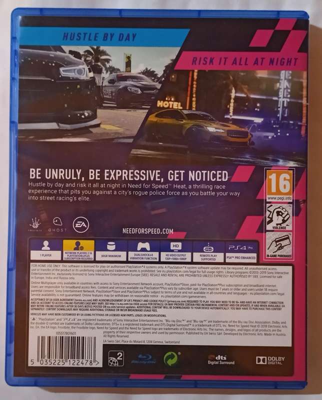 Need for Speed Heat for Ps4