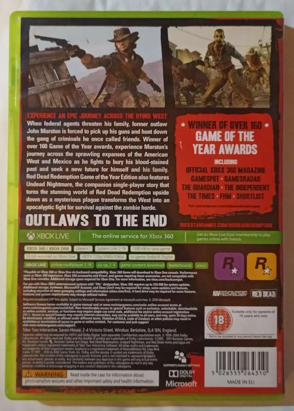 Red Dead Redemption Game of the Year Edition for Xbox One