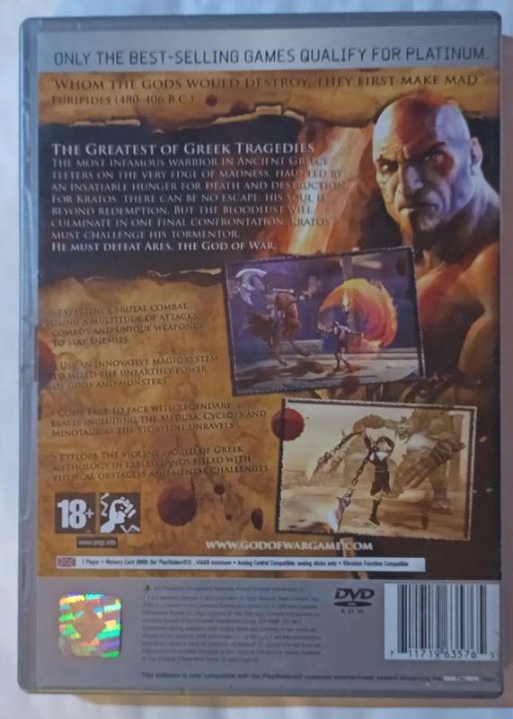 God of War for PS2 (CIB)