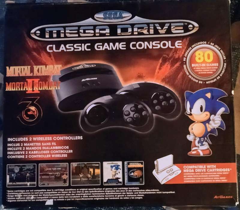 Sega Mega Drive 80 in 1 console with extras