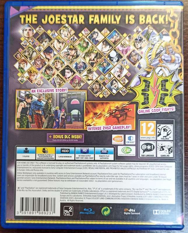 JoJo's Bizarre Adventure Eyes of Heaven for PS4 (CIB)