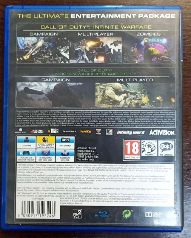 Call of Duty Infinite Warfare Legacy Edition for PS4 (CIB)