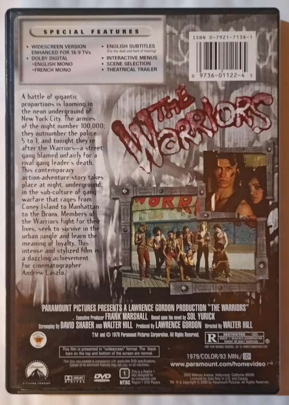 The Warriors on DVD (Movie)