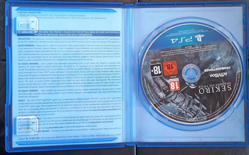 Sekiro Shadows Die Twice for Ps4
