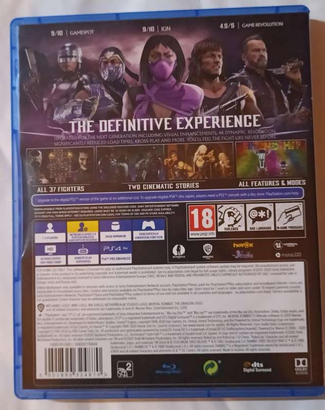 Mortal Kombat 11 Ultimate for Ps4 (CIB)