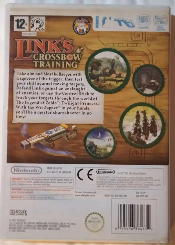 Wii Zapper gun in box with game