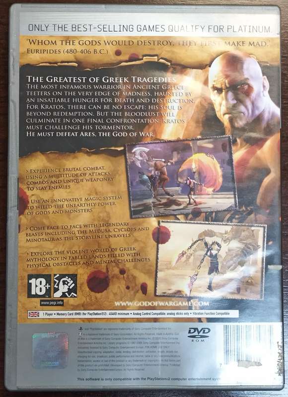 God of War for PS2 (Complete)