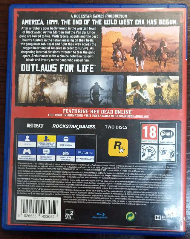 Red Dead Redemption 2 for PS4
