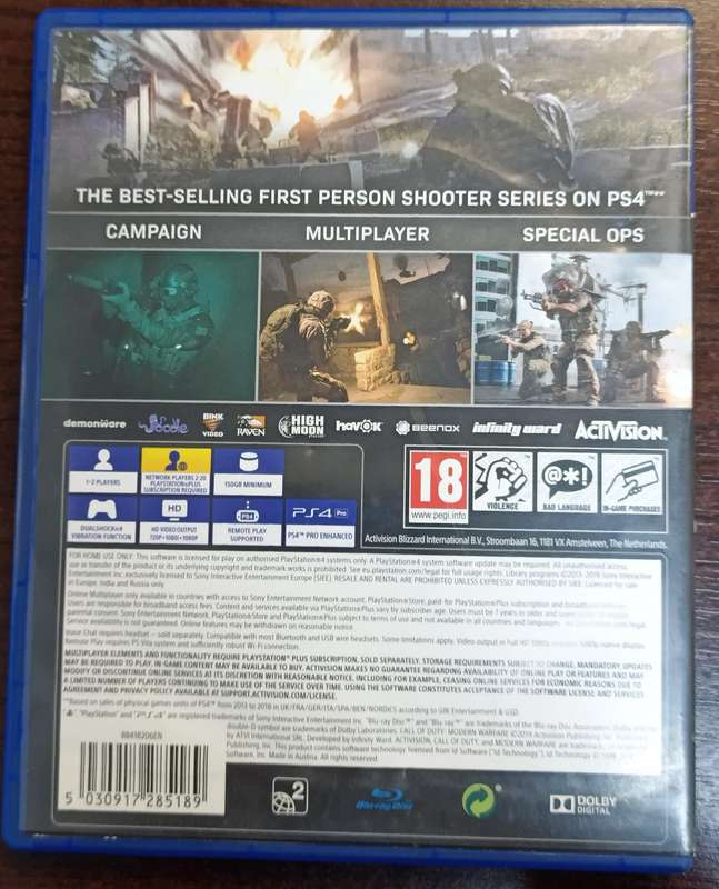 Call of Duty Modern Warfare for Ps4