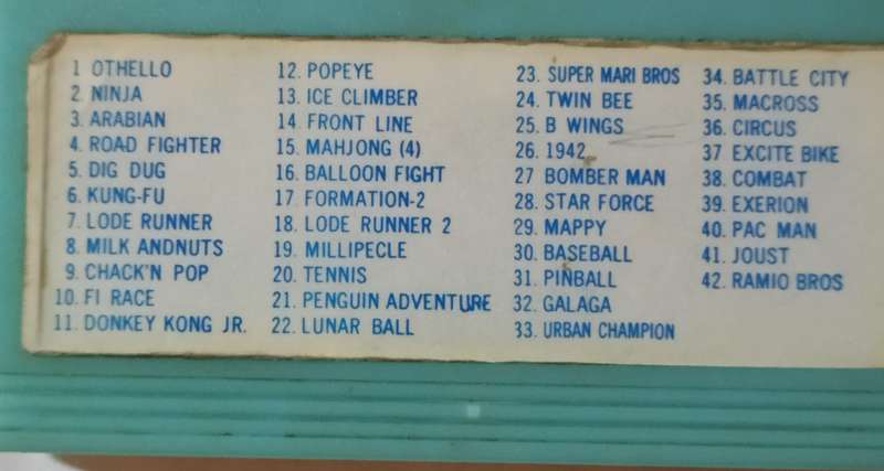 TV Games Cartridge 42 in 1