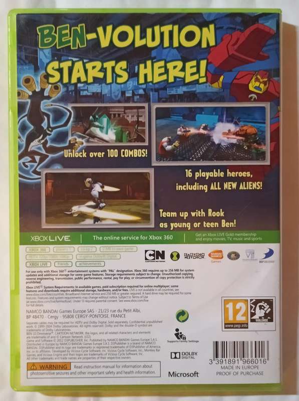 Ben 10 Omniverse for Xbox 360 (PAL, CIB)