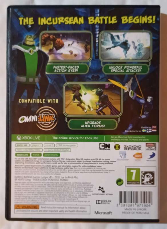 Ben 10 Omniverse 2 for Xbox 360 (PAL, CIB)