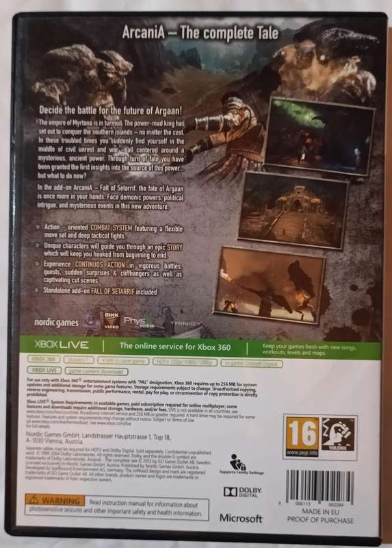 Arcania The Complete Tale for Xbox 360 (PAL, CIB)