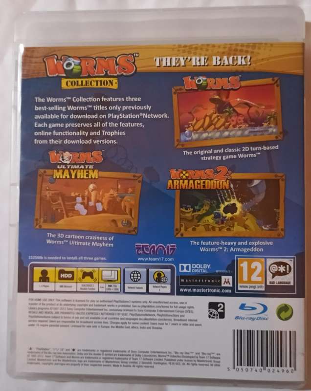 Worms Collection for PS3 (CIB)