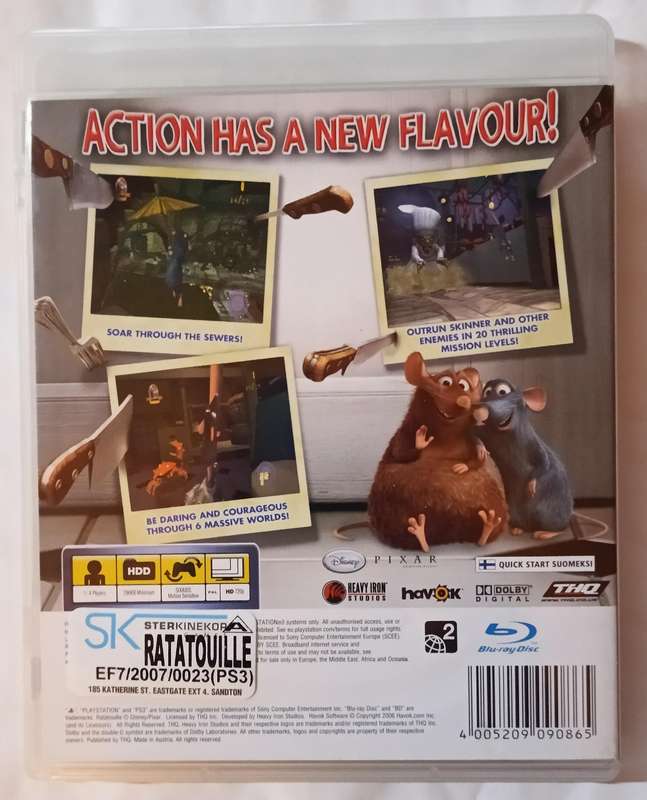 Ratatouille for PS3 (CIB, Mint)