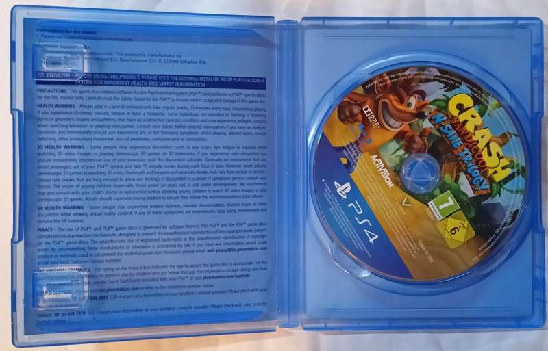 Crash Bandicoot N Sane Trilogy for Ps4