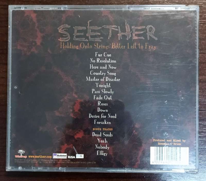 Seether Holding on to Strings Better left to Fray (CD + DVD) Mint