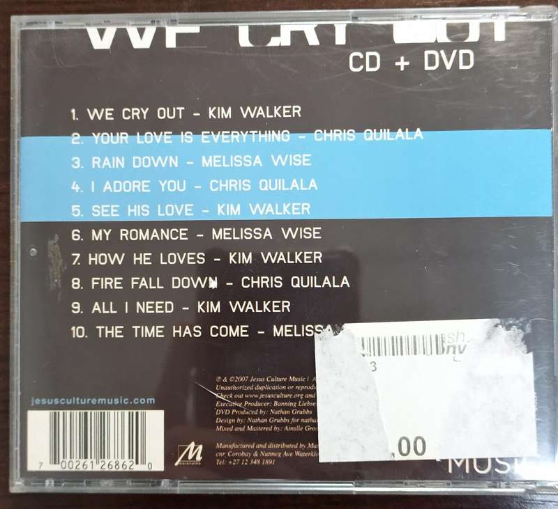 Chris Quilala, Kim Walker, Melissa Wise WE CRY OUT CD + DVD