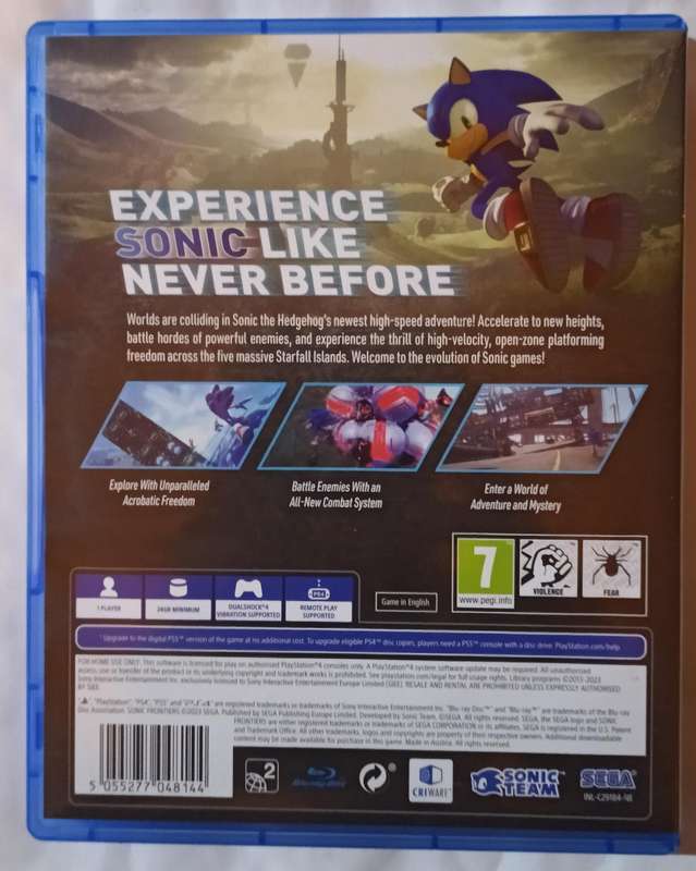 Sonic Frontiers for Ps4