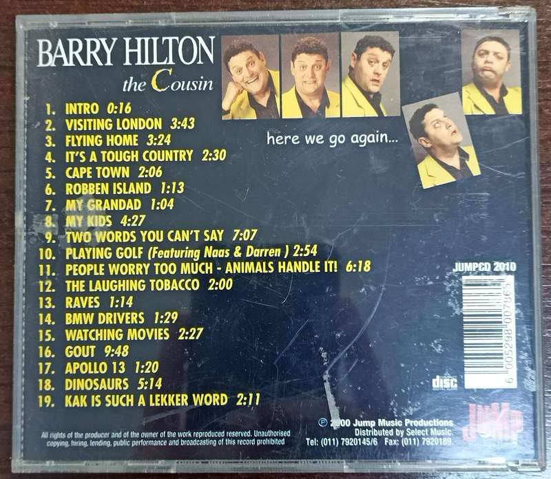 Barry Hilton - the Cousin Here we go again... CD