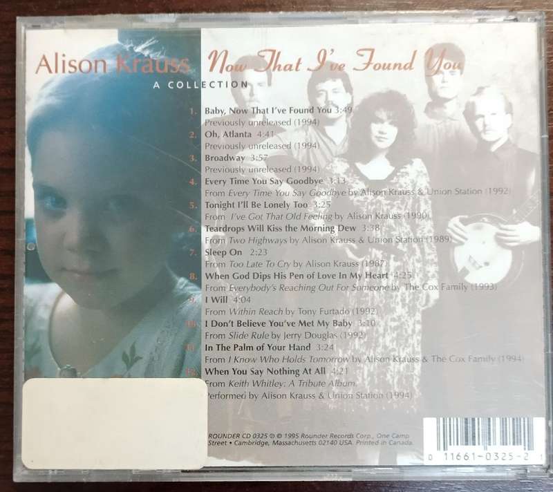 Alison Krauss Now that I've found you - A Collection CD