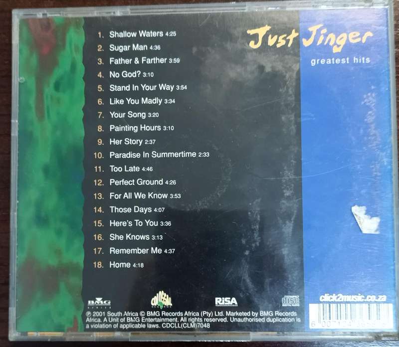 Just Jinger Greatest Hits CD