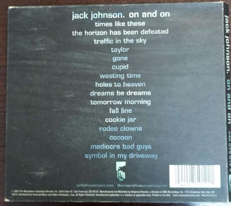 Jack Johnson On and On CD (Import)