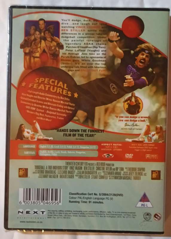 Dodgeball on DVD (New, sealed)