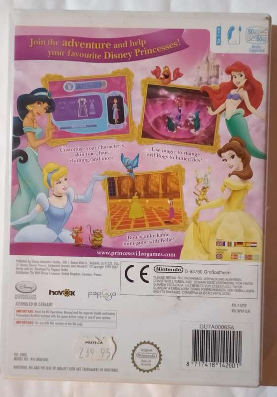 Disney Princess Enchanted Journey for Wii (PAL, CIB)