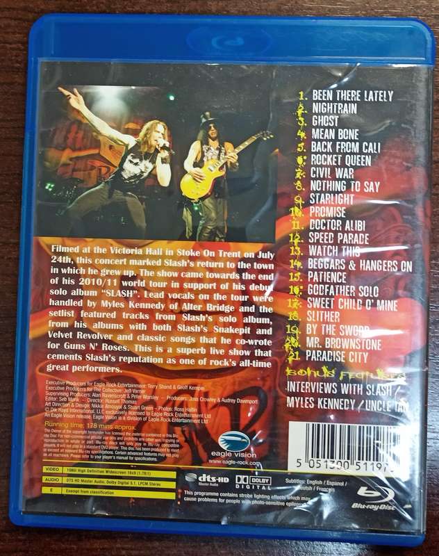 Slash Live featuring Myles Kennedy on Blu-ray