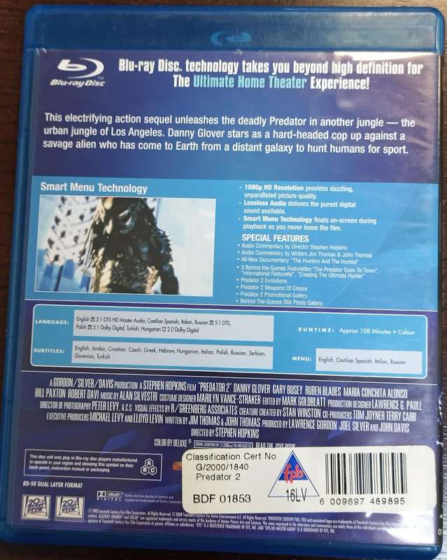 Predator 2 on Blu-ray