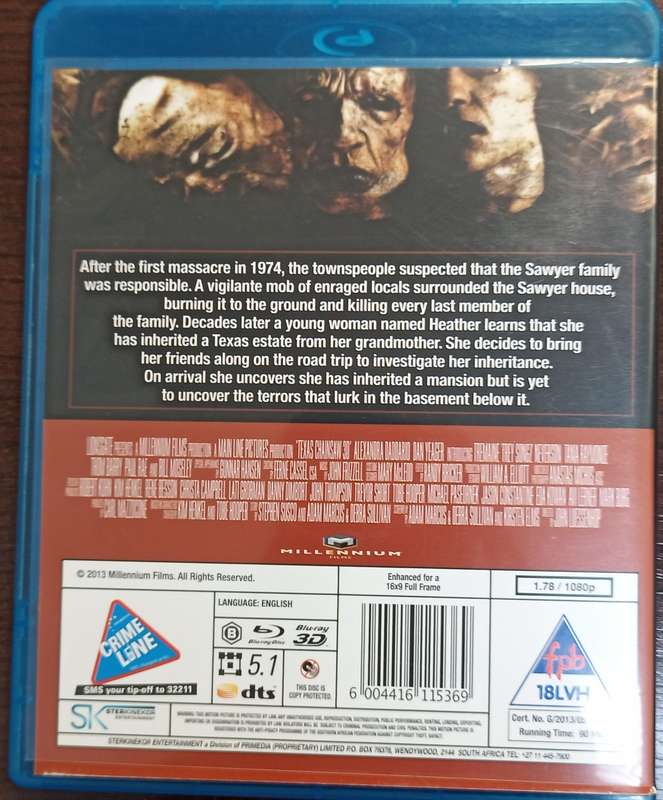 The Texas Chainsaw Massacre 2D + 3D Blu-ray