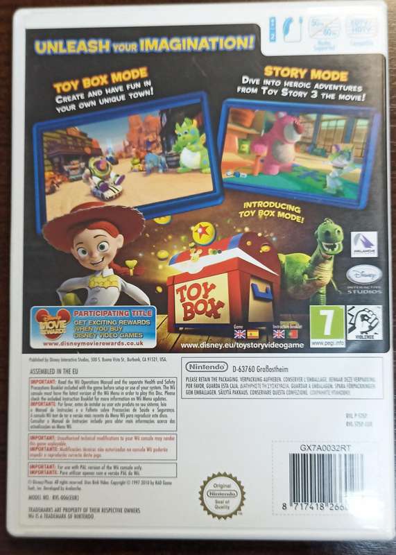 Toy Story 3 for Wii (PAL CIB)
