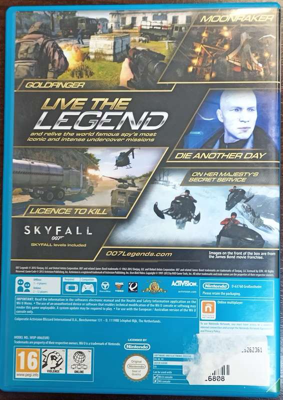 007 Legends for Wii U (PAL CIB)